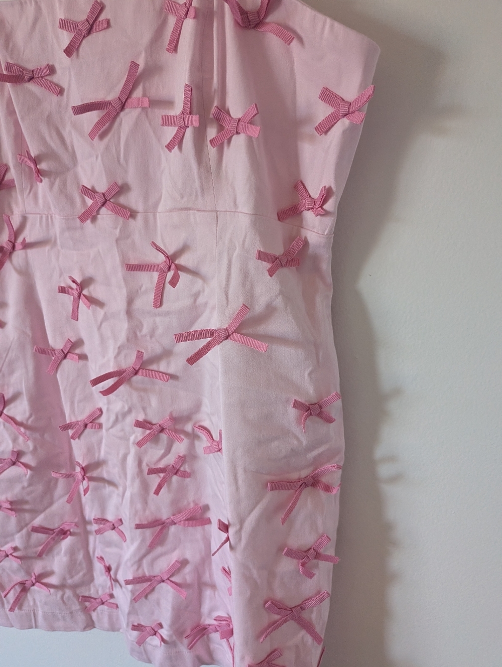 NWT! Anthropologie Maeve The Brynne 3-D Spaghetti-Strap Pink Bow - Picture 8 of 8